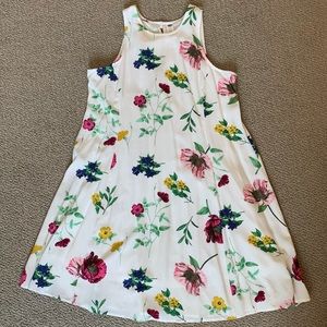 White Floral Sleeveless Old Navy Summer Dress